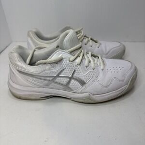 ASICS Women Gel Dedicate 7 White Pure Silver Sz 9.5